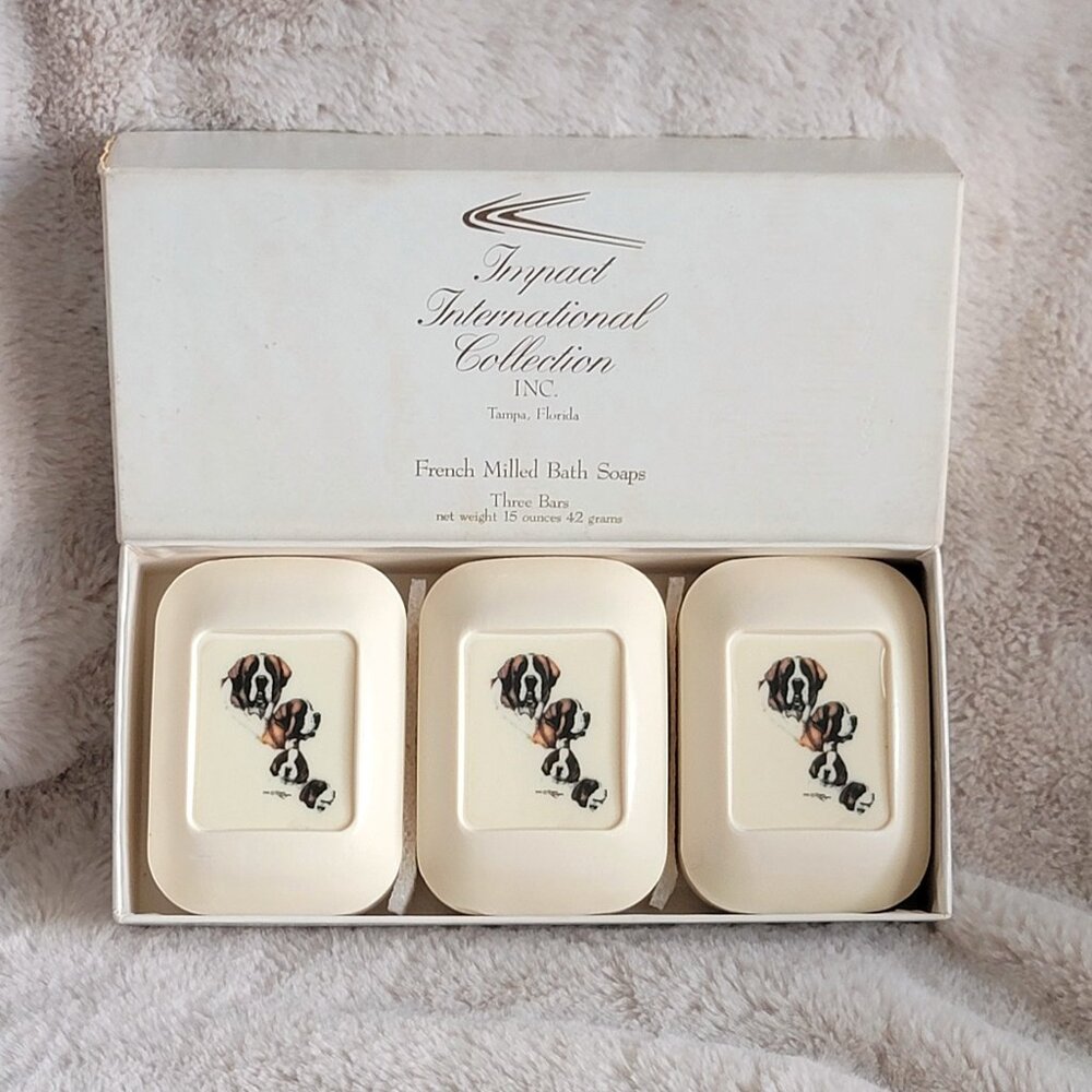 VTG Impact International Collection Saint Bernard Dog French Milled Soap Bars